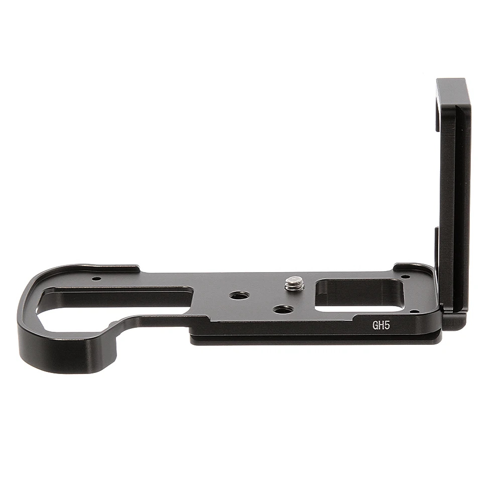 Aluminum Alloy L Bracket Vertical Quick Release Plate Hand Grip for Panasonic Lumix DMC-GH5 Camera Arca-Swiss Tripod Holder