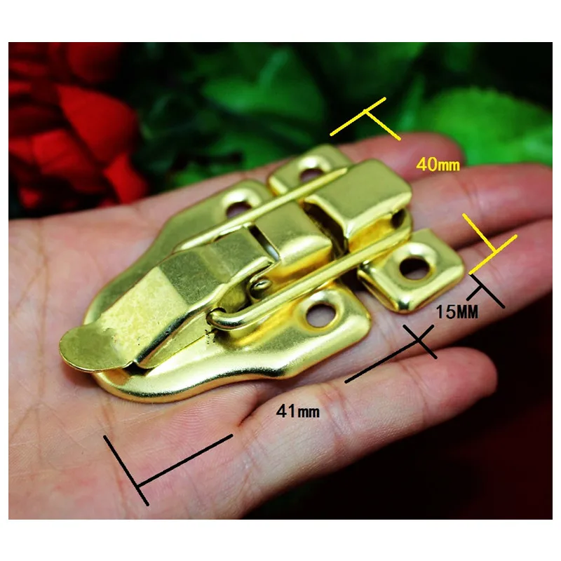 Vintage Lock Antique Metal Jewelry Chest Box Gift Box Suitcase Case Buckles Toggle Hasp Latch Catch Clasp,56*40mm,1Set