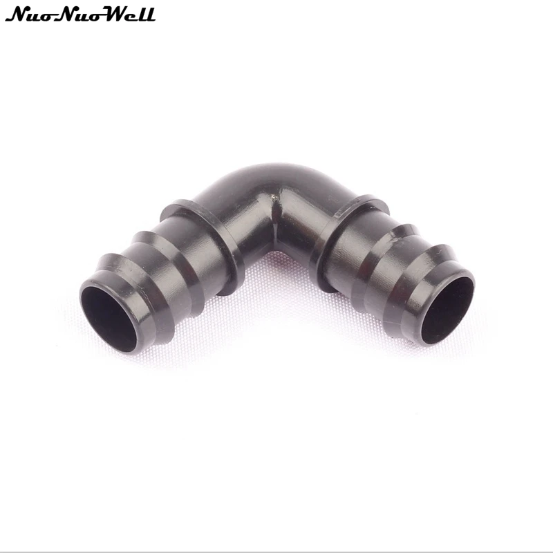 

10pcs DN25 90 Degree Elbow Connector Garden Drip Irrigation Water Pipe Barb Connectors Hose Fittings