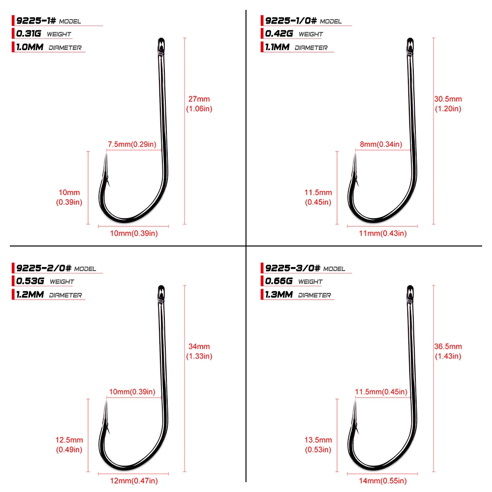 PROBEROS ami da pesca muslimserie JIG Hook Jig Big Fish hook 9225-2 #-5/0 # JIG Hook