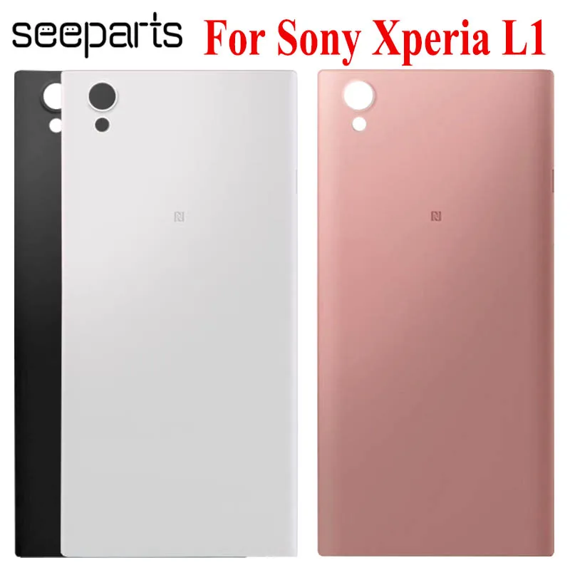 

New For Sony Xperia L1 G3311 Back Housing Rear G3312 Battery Cover Door Housing Case Replacement Parts For Sony L1 Battery Cover