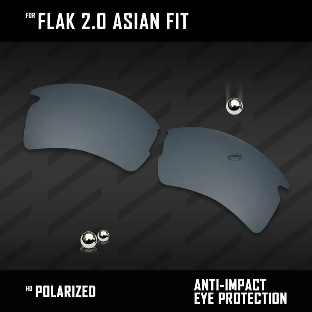 OOWLIT Lenses Replacements For Oakley Flak 2.0 Asian Fit (AF) OO9271 Sunglasses Polarized - Multi Colors