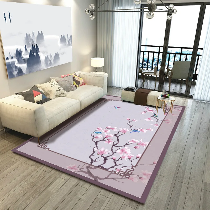 3D crystal velvet printing European carpet Geometric patterns bedroom sofa yoga mat foyer floor mat faux fur rug Bedroom carpet