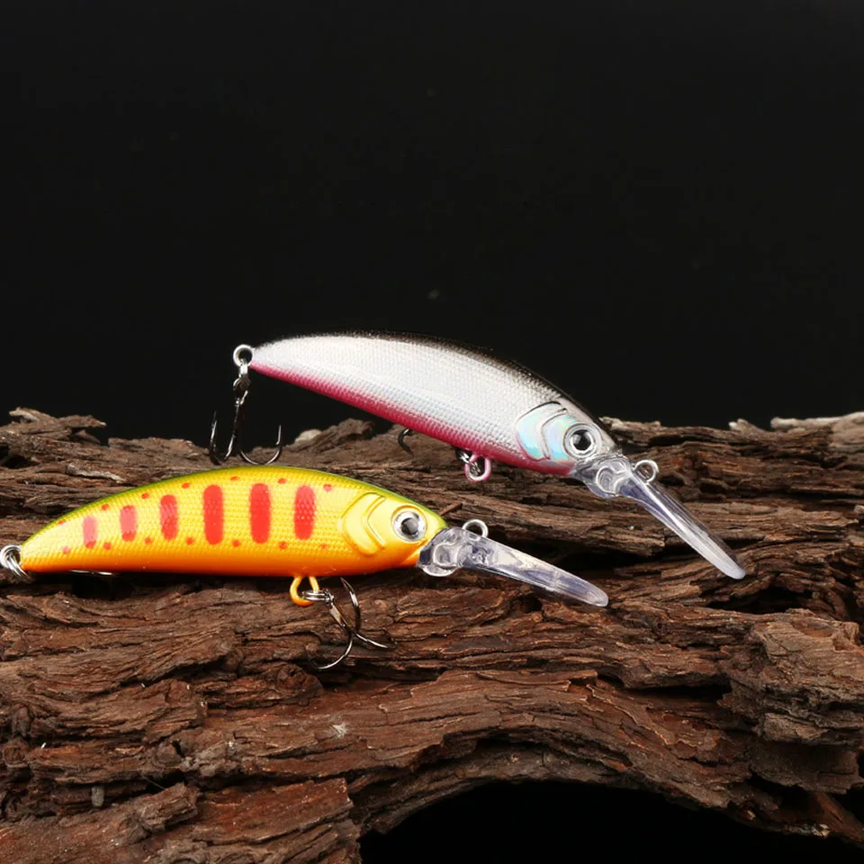 NEW Mini Minnow Fishing lure 5cm Bait Lifelike swing small fish Hard deep diving lures High Quality vibration japan ima 50ss hot