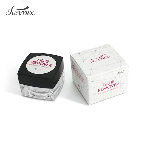 FUNMIX Removedor de pegamento para extensión de pestañas tipo gel transparente Removedor de pegamento con olor a fragancia