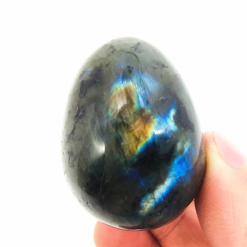 

46mm Labradorite crystal egg wand point healing natural home feng shui decoration