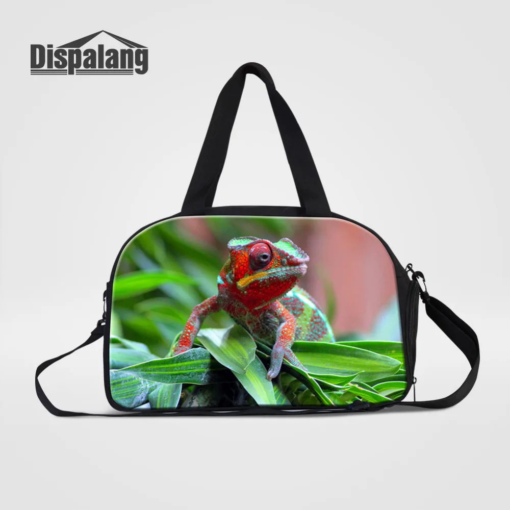 

Dispalang Casual Duffle Bag Lizard Print Hand Weekend Bags Brand Travel Bags for Women Men Mulitifunctional Travel Luggage Bag