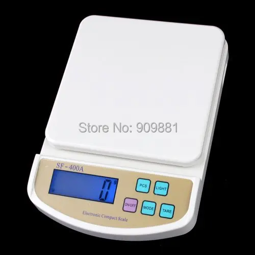 5KG 1g Electronic Compact Scales 5000g/1g Digital Kitchen Floor Scale Food Diet Balance Big Platform With AC/DC Adapter