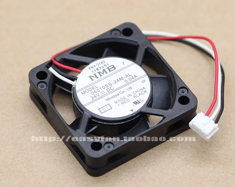 NMB-MAT 04010SS-24M-AL 01 DC 24V 0.04A 40x40x10mm Server Cooling Fan