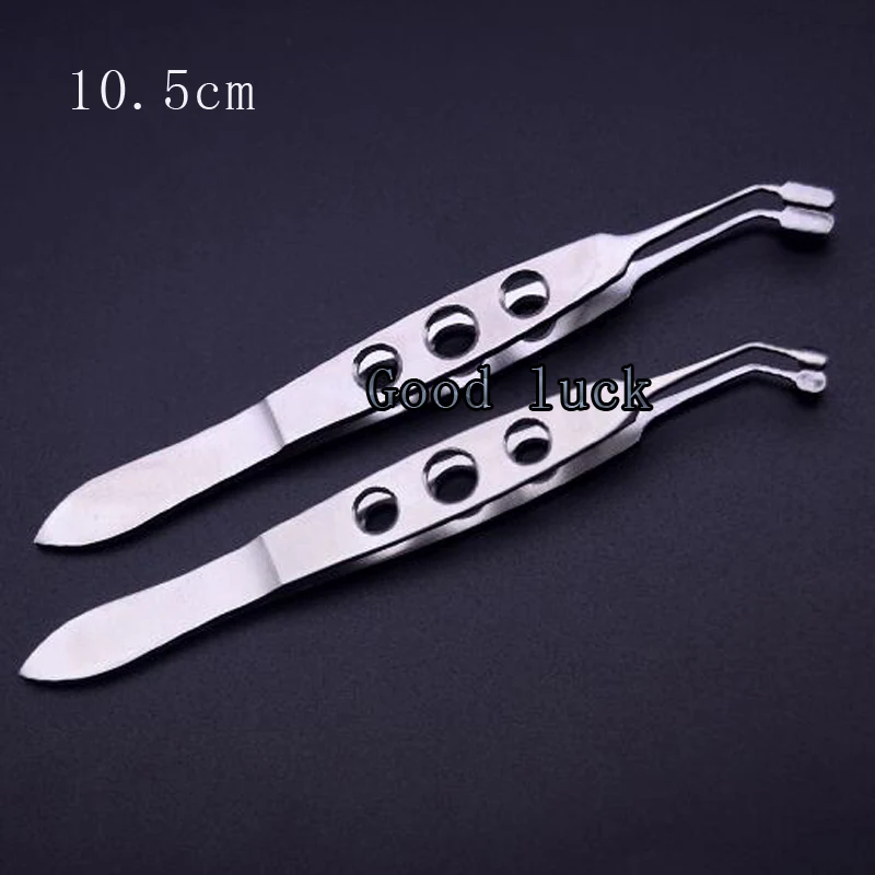 Micros ตา Ophthalmic Instruments สองประเภทหัว 10.5 ซม.Double Eyelid ไขมัน Tarsal Gland กายภาพบําบัดนวดแหนบ