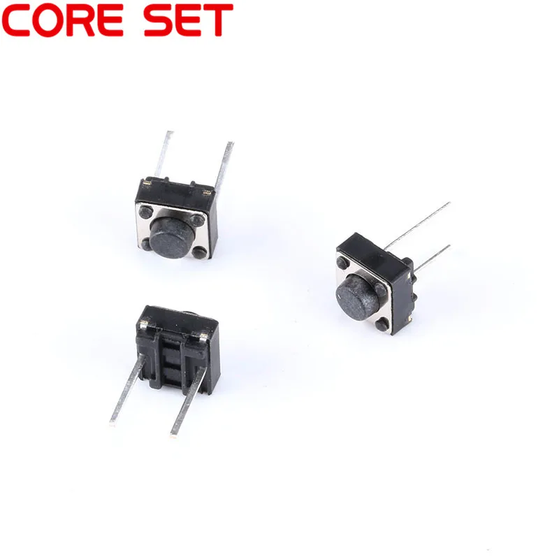 20Pcs/Lot 6x6x5MM 2PIN Tact Micro Switch Touch Button Self-reset Button 6*6*5mm keys button DIP