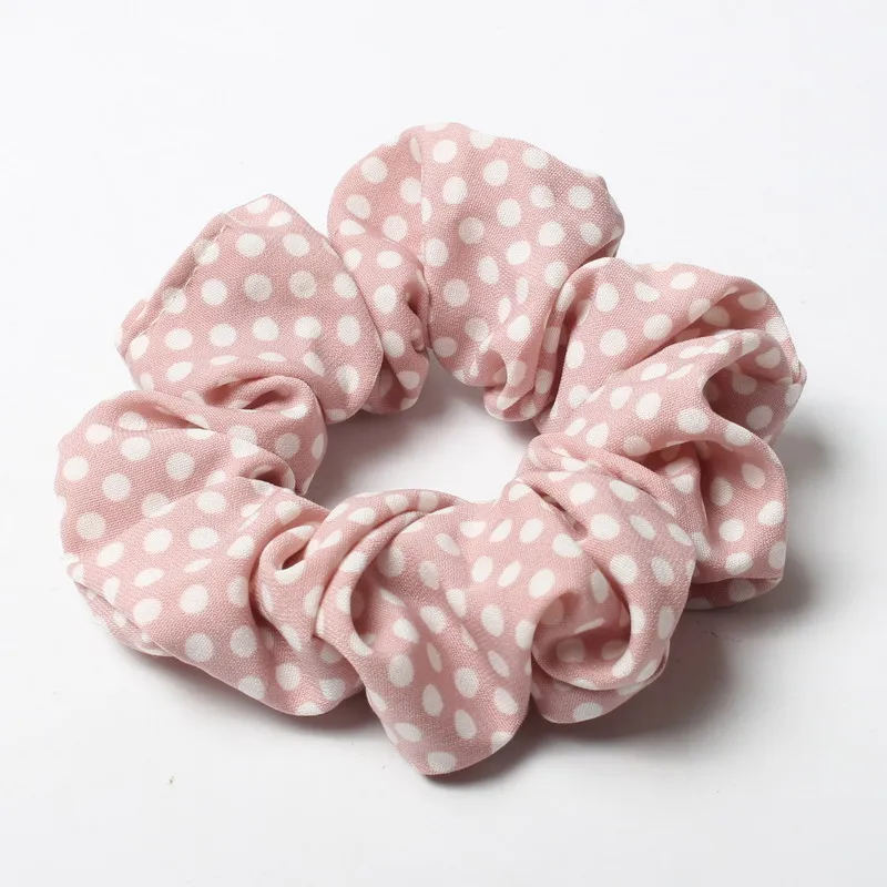 2 Stks/partij Strepen En Stippen Elastische Scrunchies Nieuwe Hot Paardenstaart Houder Haarband Haar Touw Stropdas Mode Stipe Voor Vrouwen Meisjes