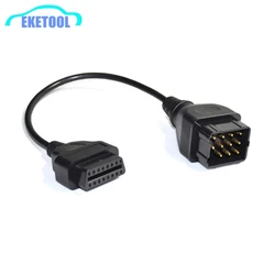 OBD OBD2 Adapter Conector For Renault 12Pin to 16Pin Female Diagnostic Cable Renault 12 Pin Excellent Quality