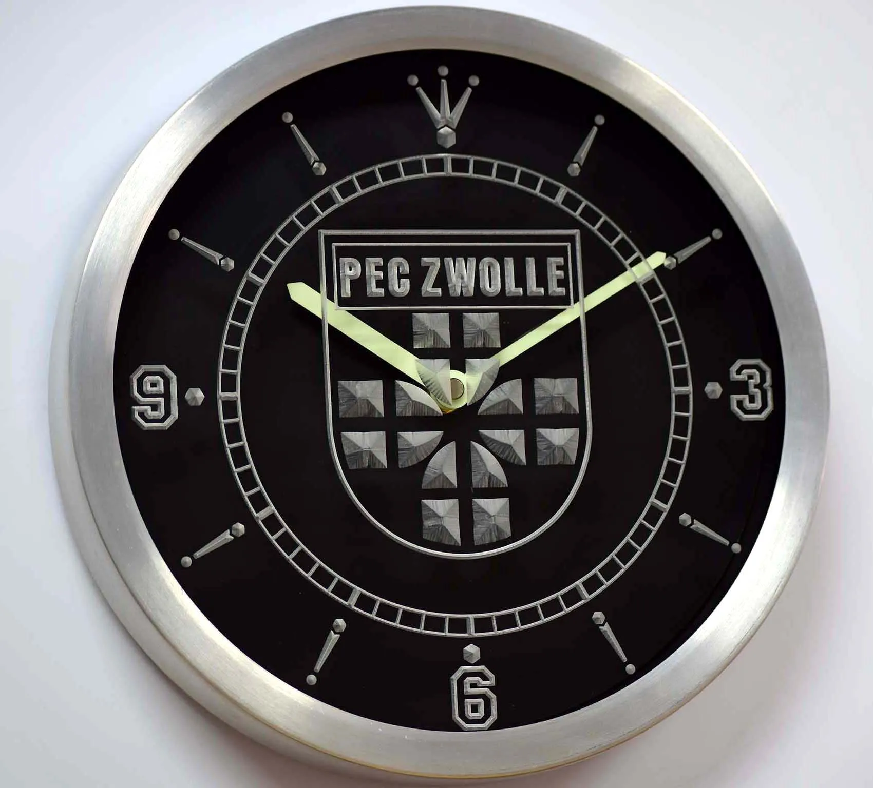 nc1015 PEC Zwolle Eredivisie Football Neon Light Signs LED Wall Clock