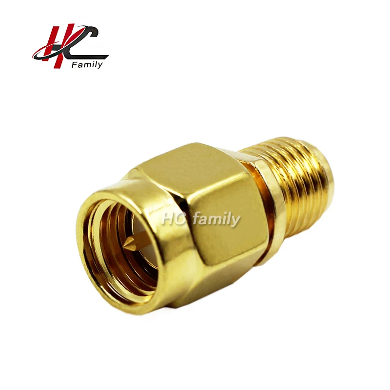 1pc SMA Male plug to rp SMA female jack Coax Adapter