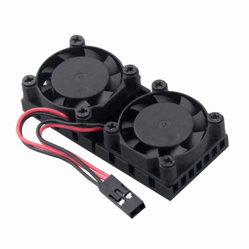 

2Pcs Gdstime Raspberry Dual Fan Heatsink Cooler with Double Cooling Fan for Raspberry Pi 3 / 2 / NESPi