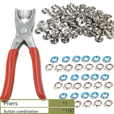 Ipomoea Snap Button Tool 100 Sets DoonLoo