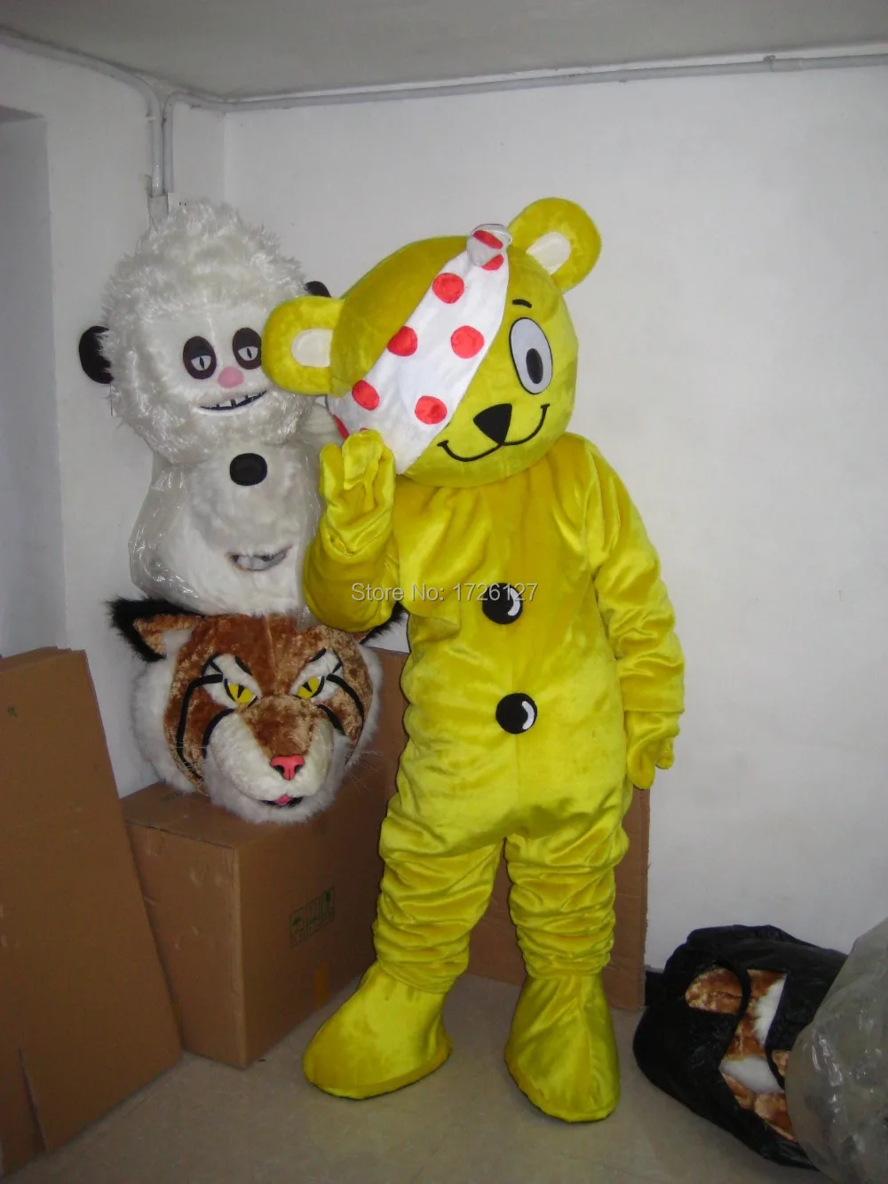 mascot one eye bear mascot costume custom fancy costume anime cosplay kits mascotte theme carnival costume