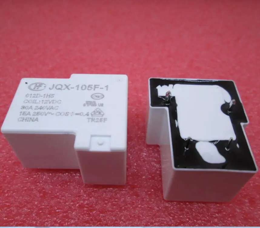 NEW relay JQX-105F-1 012D-1HS JQX-105F-1-012D-1HS HF105F-1 012D-1HS 12VDC DC12V 12V 15A 250VAC 4PIN