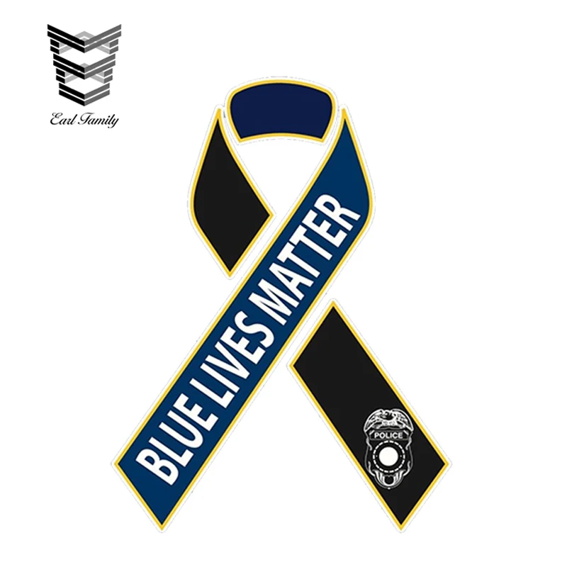 

EARLFAMILY 12cm x 9cm Blue Lives Matter 8 Car Truck decal sticker Support Law Enforcement Car Window Bumper Decals Stickers
