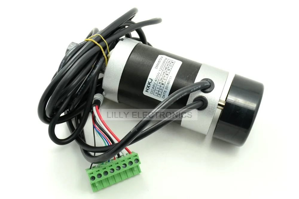 1Set 400W 48v 12000RPM Brushless Air-cooled DC Motor with Driver High speed Long