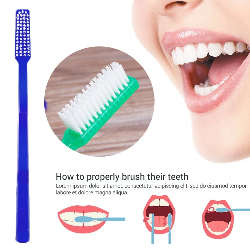 

6x Nano Dental Care Premium Hard Toothbrush Bristle Tooth Brush Set For Adult