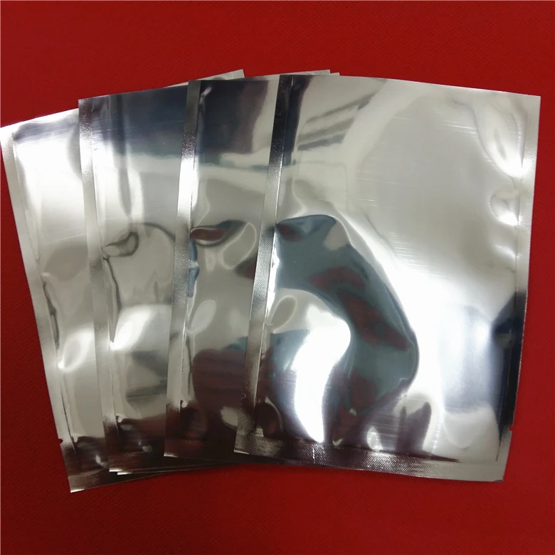 

20*30cm Heat Sealing Plating Aluminum Foil Coffee Powder Storage Packing Bag Open Top Silvery Mylar Vacuum Plastic Package Pouch