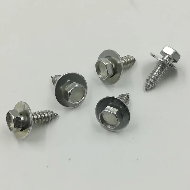 KE LI MI Galvanized silver Metal Rivet Body Screw Interior Trim Panel Hex Bolts Car Fender Fastener Rivets