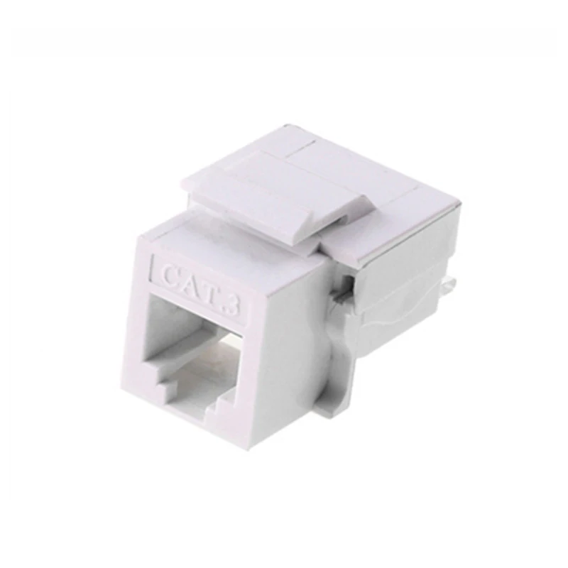 Keystone Connector CAT3 RJ11 Telephone Plug 4 Wires Insert Phones Jack Modular Socket For Phone Panel