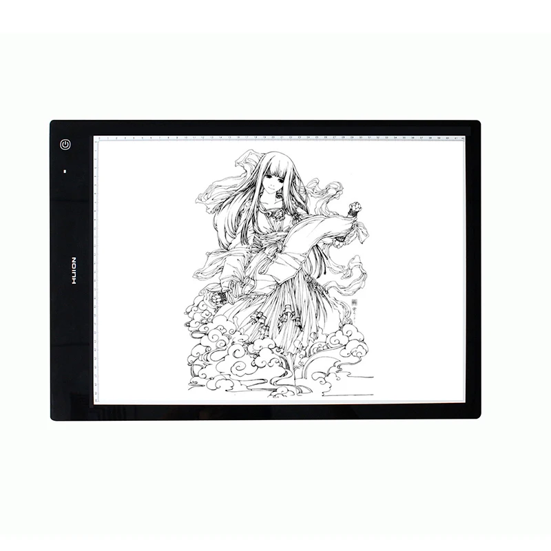 

HUION LB3 Беспроводная планшетофон для фотографий с внешним аккумулятором, ультратонкая копировальная доска для рисования для анимации и эскизов