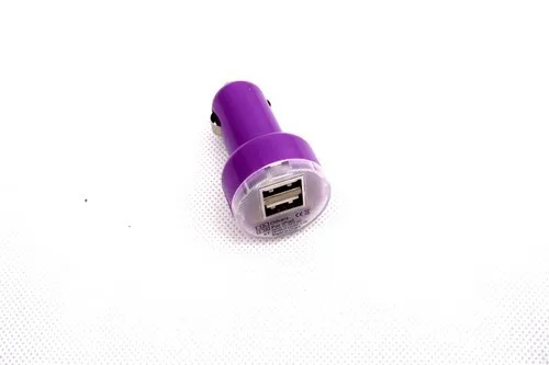 12V Electric Socket USB Charger Converter Cherry Purple Color