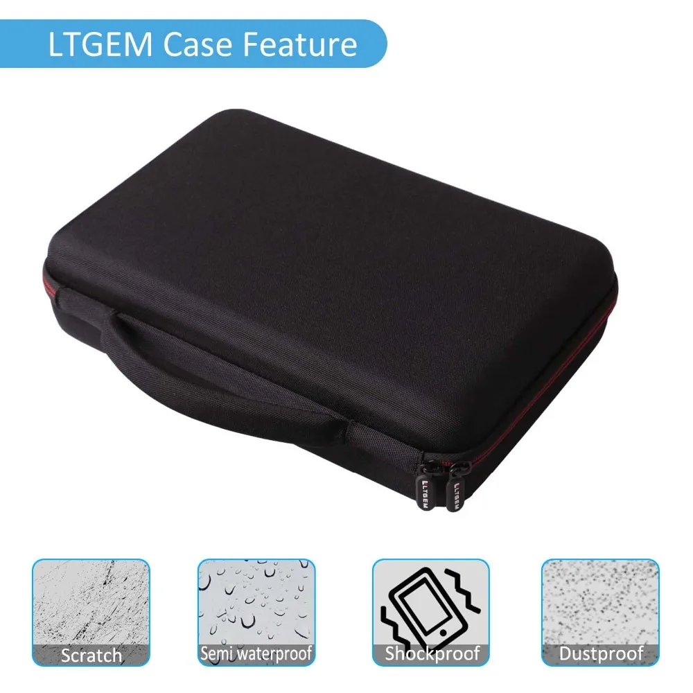 LTGEM Hard Carrying Case for Akai Professional MPK Mini MKII & MPK Mini Play | 25-Key USB MIDI Drum Pad & Keyboard Controller