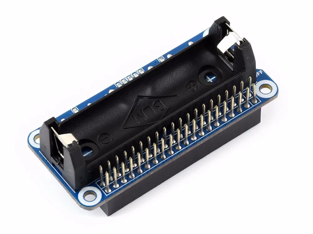 

Li-ion Battery HAT (EN),For Raspberry Pi, 5V Regulated Output, Bi-Directional Quick Charge