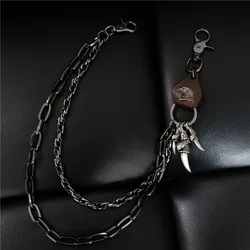 Fashion New Personality Retro Punk Pants Chain Men's Waist Chain Self-defense Accessories Jewelry Hot Sale