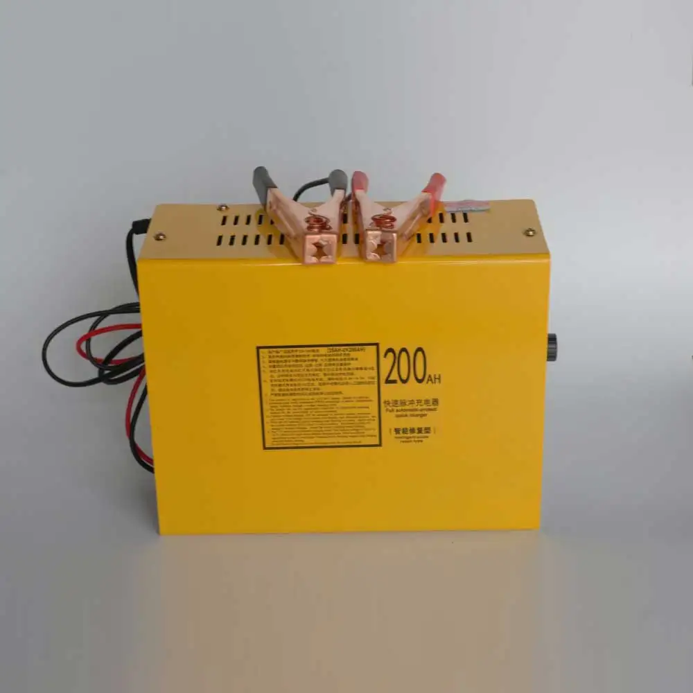 New 220V Truck Motorcycle Car Battery Charger Intelligent Pulse Repair Battery Charger 12V/24V