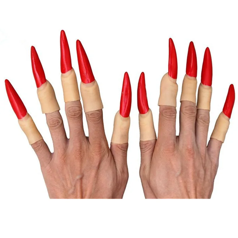 Ensemble d'ongles doux pour Halloween, 10 pièces, vente en gros, accessoires de carnaval