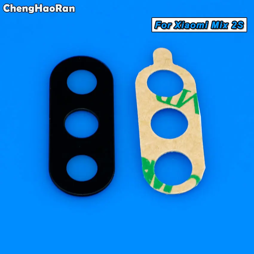 ChengHaoRan для Xiaomi Mi 4 4C 5 Plus 5X 6 6X 8 Lite 8SE Mix 2s Max 2 3 задняя камера стеклянная крышка объектива с клейкой наклейкой