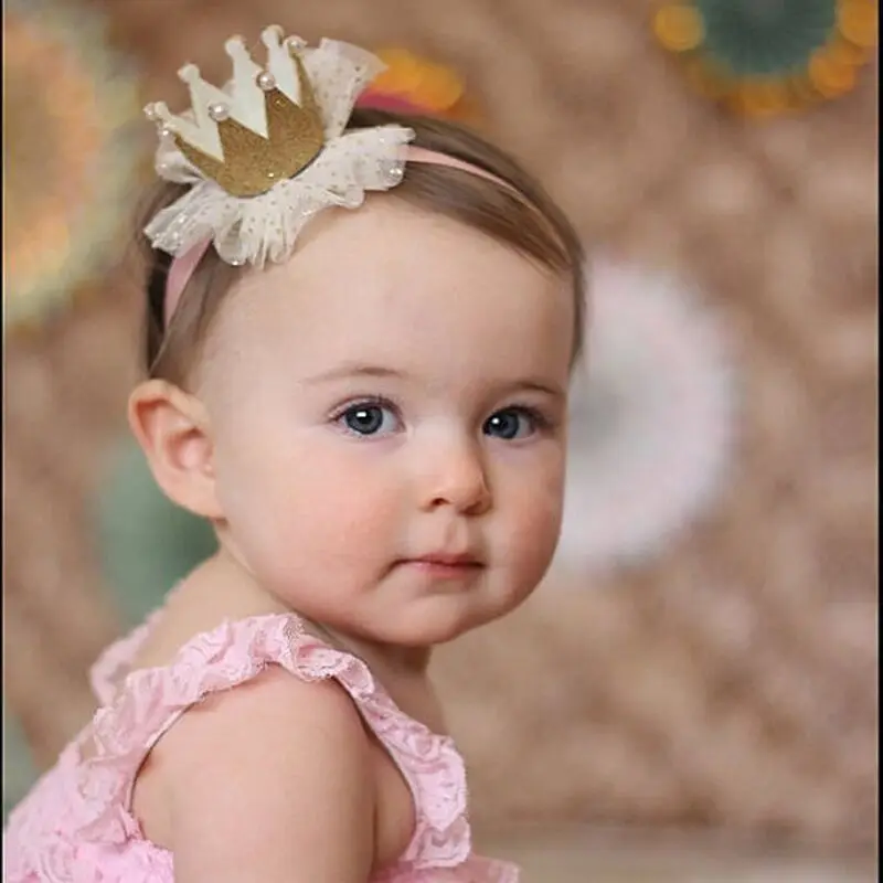 Baby Girl Headband Bow Newborn Baby Kids Flower Crown Soft Elastic Tiara Hair Band Headband Baby Girl Accessories Birthdays