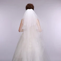 HS Kellio Layered Short Length Wedding Veil With Pearls