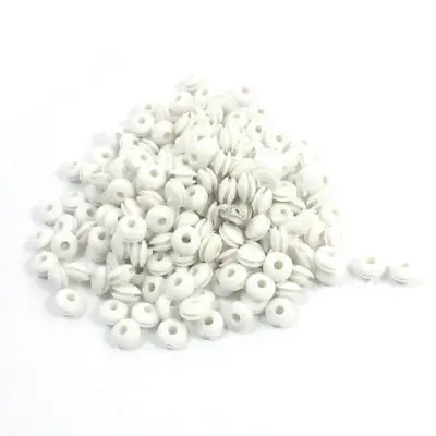 200 Pcs White Rubber Grommet Cable Wire Protection Gasket Ring 3mm Inner Dia.