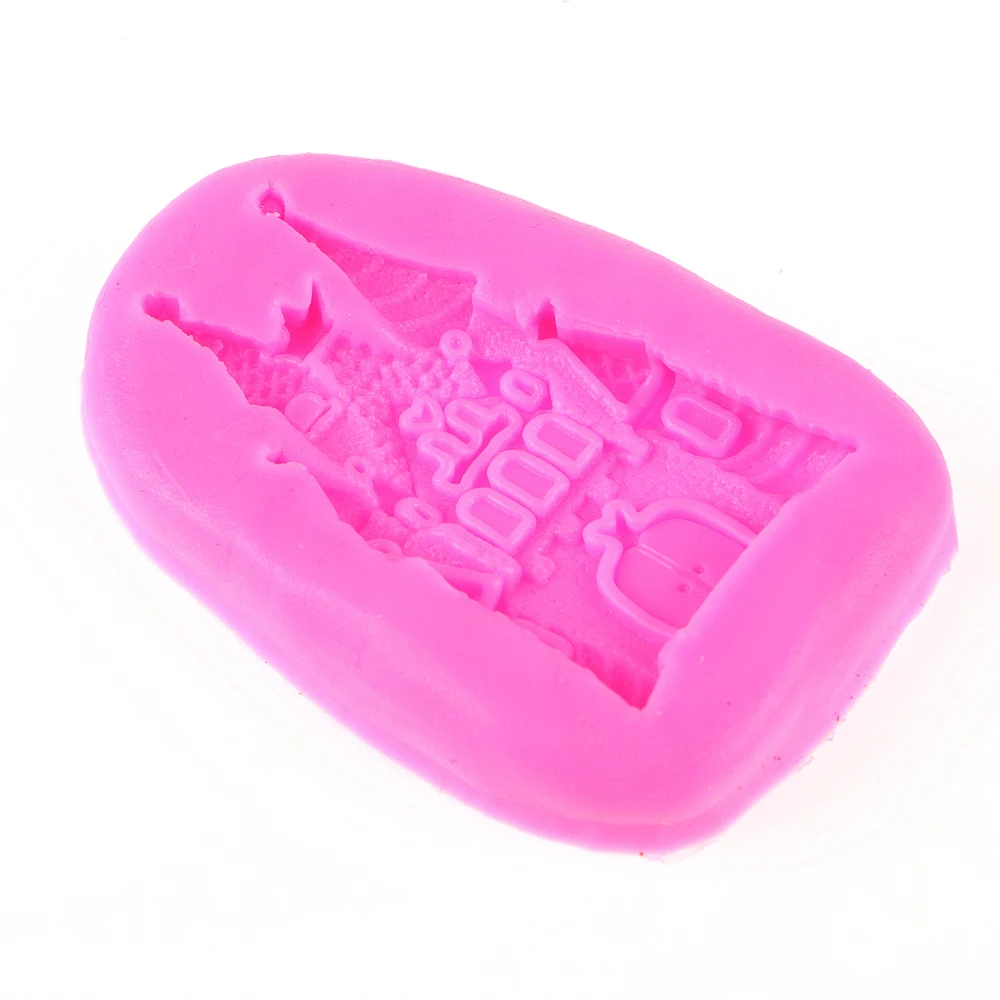 Mini Castle Silicone Mold chocolate Fondant moulds baking DIY party cake Decorating Tools F0465