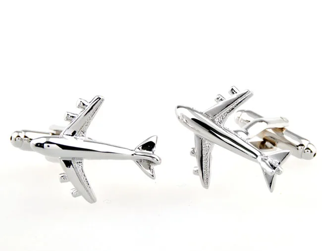 Free Shipping By DHL 2015 Sale Real Tie Clip Lepton Fashion Airbus Styling Cufflinks Men's Plane Cufflink For Men Gifts Cufflink