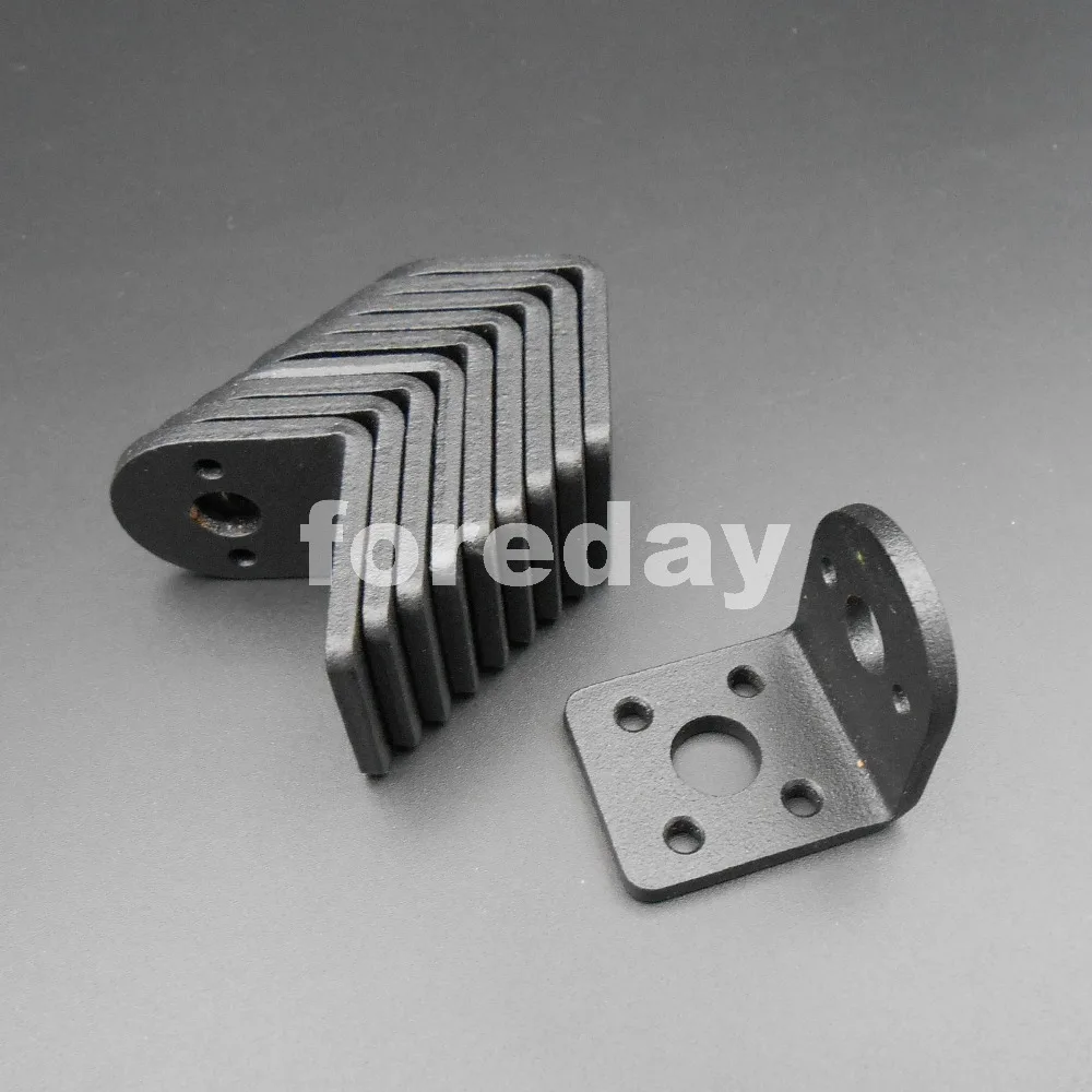 100PCS X NEW Black Aluminum alloy 25mm Mounting Bracket for 25mm motor Fixed Retention permanent seat High Quantity 3mm *FD286