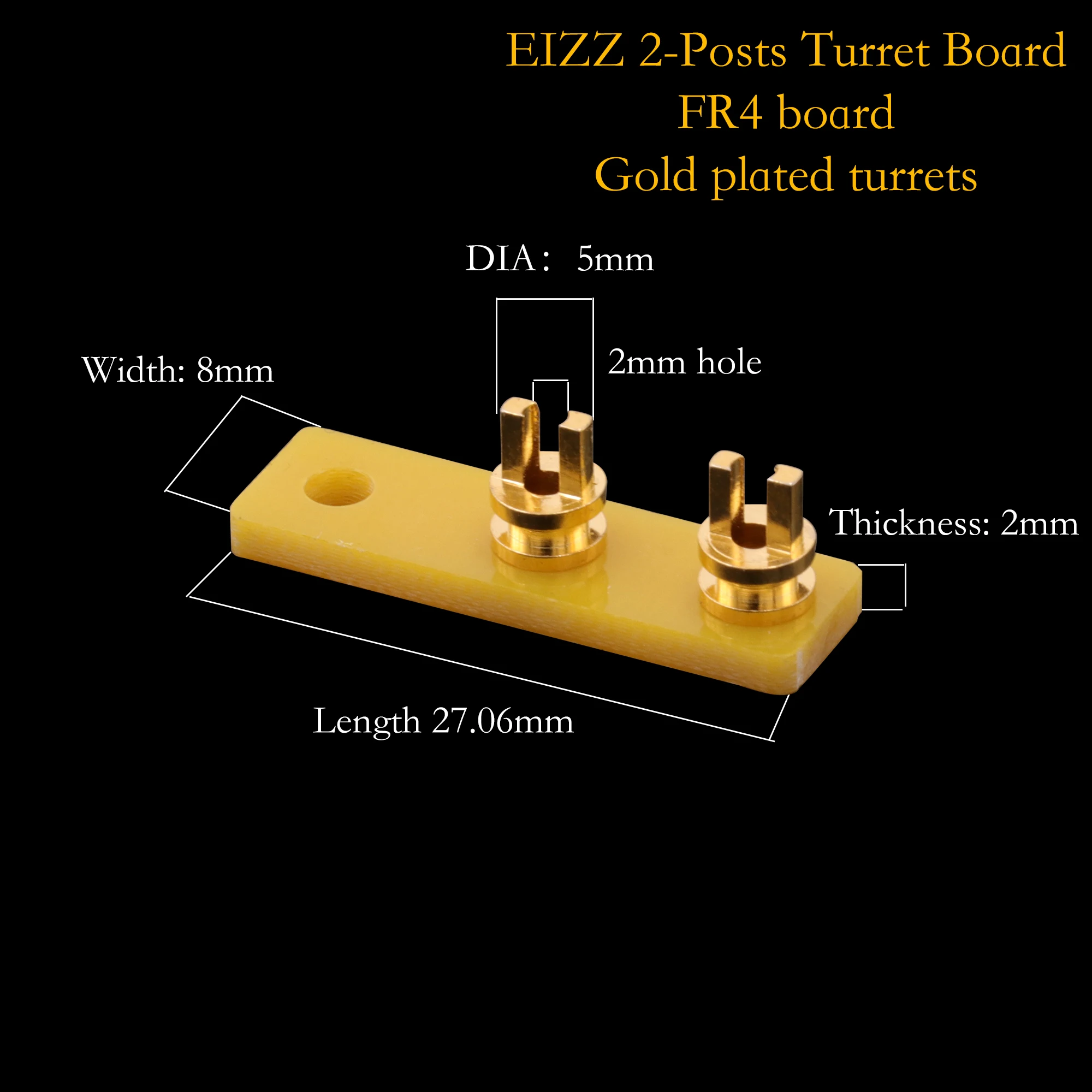 TURRET BOARD EIZZ High End Brass FR4 Tag Strip Board Lug Board for Vintage Audio Amplifier Guitar AMP DIY Project HiFi