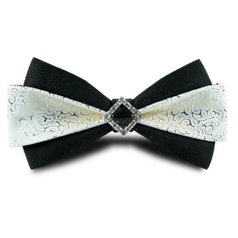 

HOOYI 2019 FASHION diamond men's bow tie butterfly neckties cravat BOWTIE