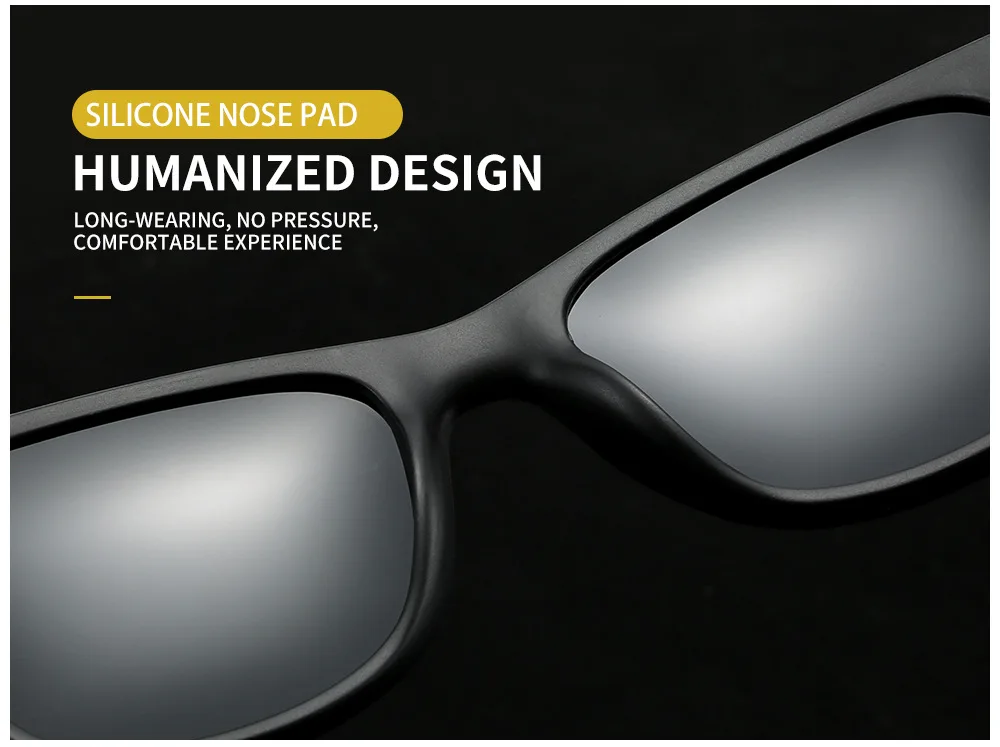 Klassische Polarisierte Marke Design Sonnenbrille Männer Frauen Fahren Angeln Quadratischen Rahmen Sonnenbrille Männliche Goggle UV400 Gafas De Sol – Detail 7