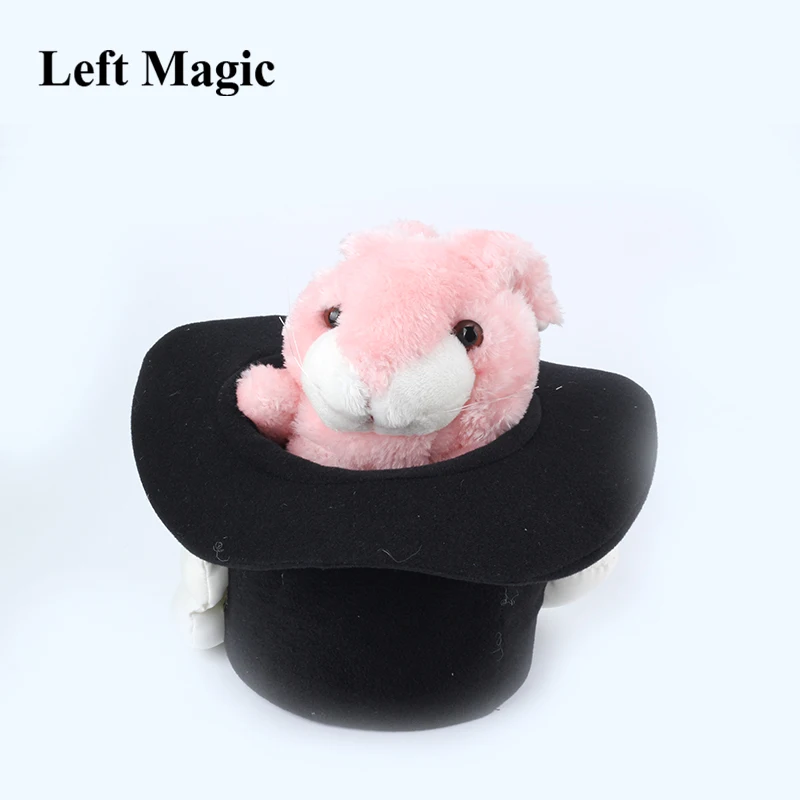 Deluxe Rabbit In the Hat Puppet Magic Tricks Cute Little Bunny Magia Magician Stage Illusions Gimmick Props Comedy Toy for Kids