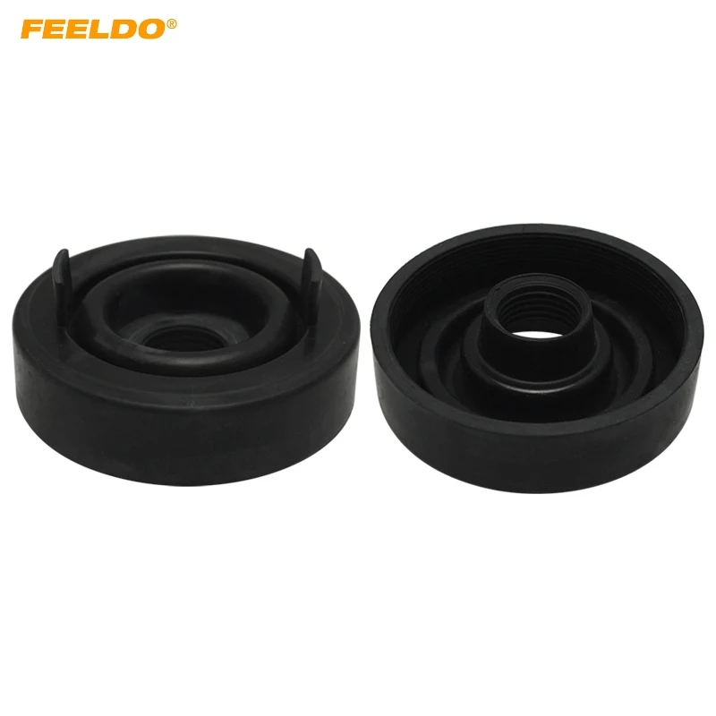 

FEELDO 2Pcs Car LED Headlight Waterproof DustProof Cover Rubber 70mm-70mm Anti-Dust Sealing Headlamp Cover Cap #5603