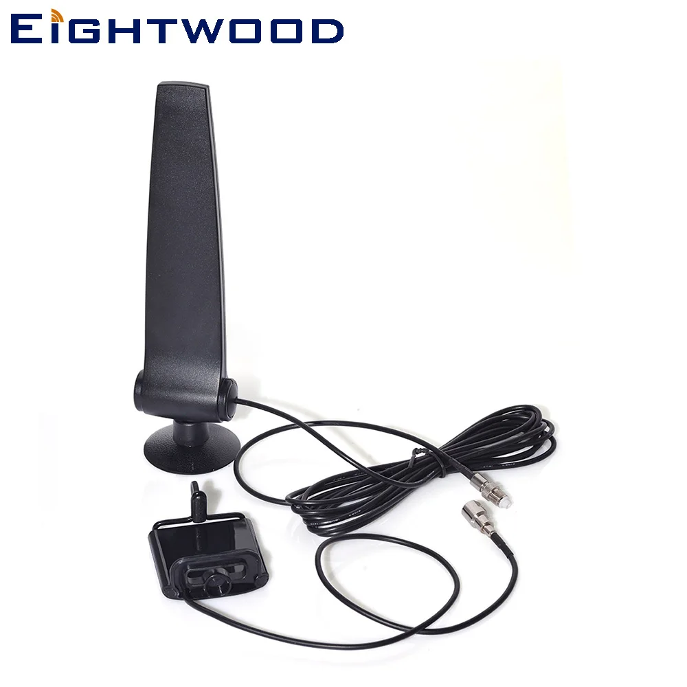 Eightwood Uchwyt na telefon z wzmacniaczem sygnału telefonu komórkowego Antena GSM CDMA 3G 4G LTE Antena FME Złącze do routera mobilnego