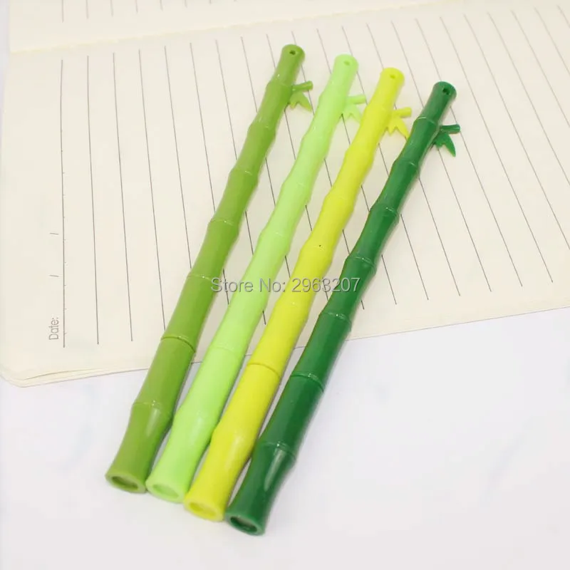 300pcs 0.38mm Cute Kawaii Plastic Gel Pen Creative Bamboo Pens For Kids Writing Gift Birthday Party Favor Gifts